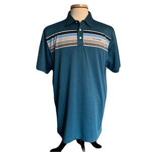 Travis Mathew Extra Large Blue Golf Polo Short Sleeve Shirt